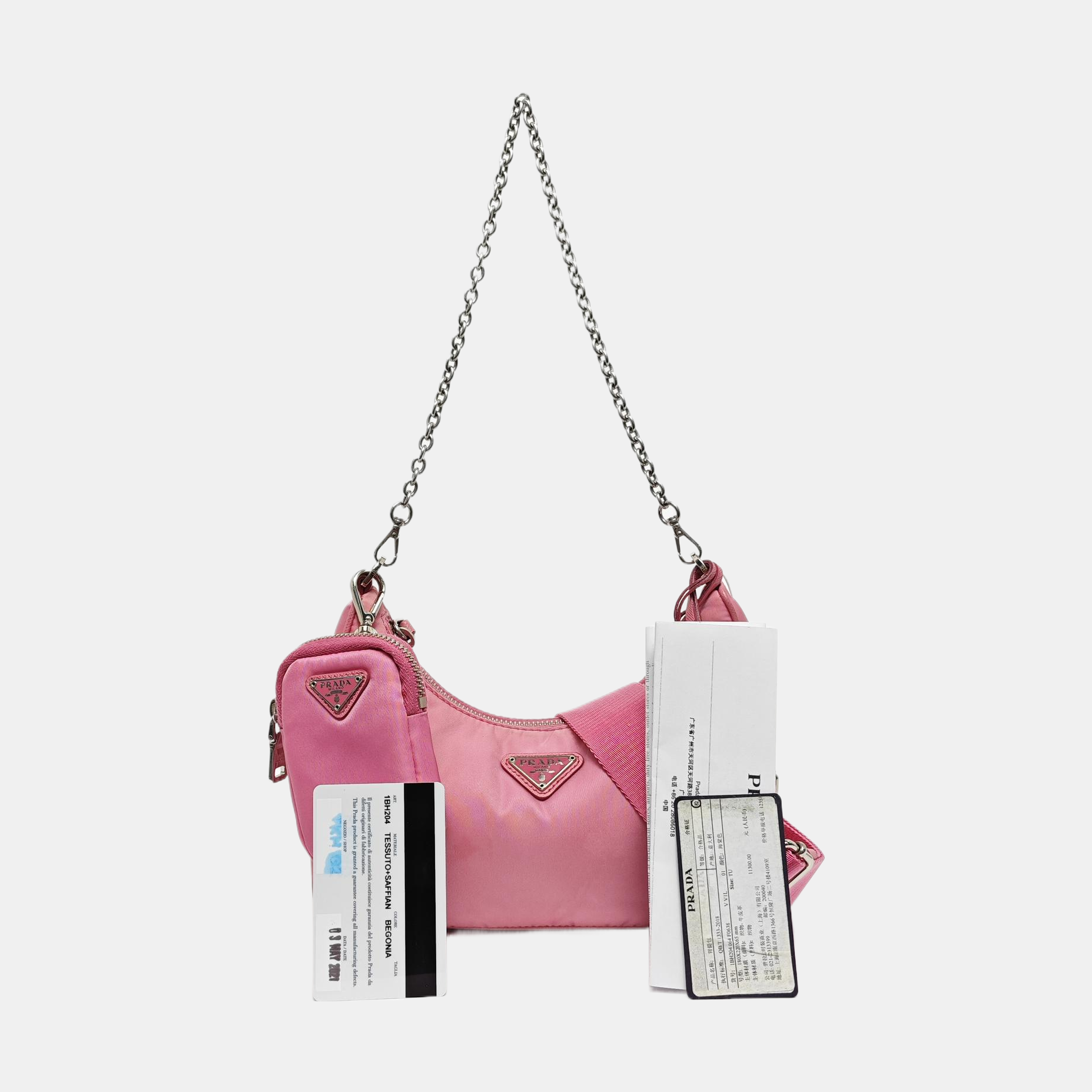 Authenticated pre-owned  Re-Edition2005 Nylon Pink - Shoulder Bag at Looply