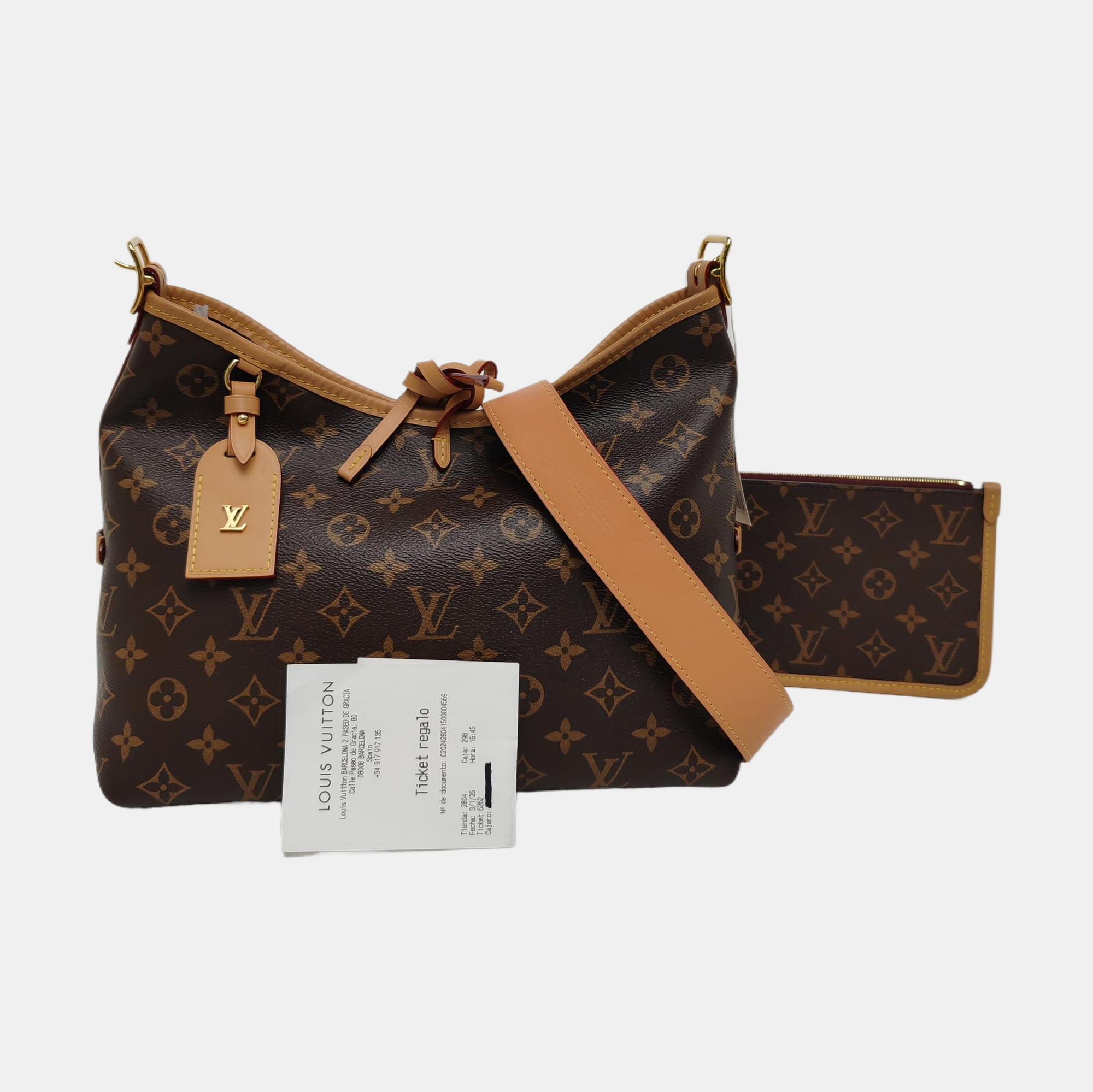 CARRYALL PM Monogram Coated Canvas Brown