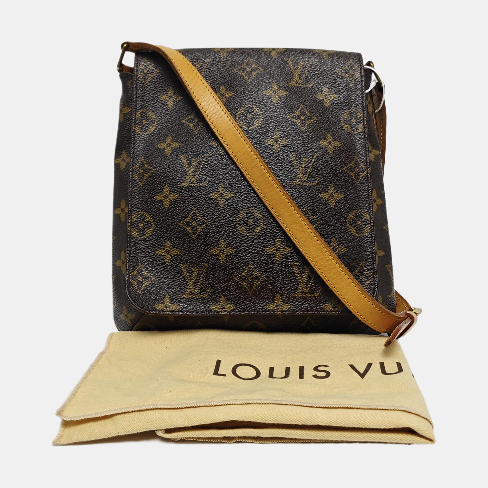 MUSETTE TANGO Monogram Coated Canvas Brown