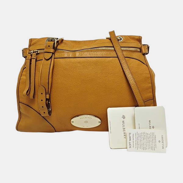 Calfskin Shoulder Bag Yellow