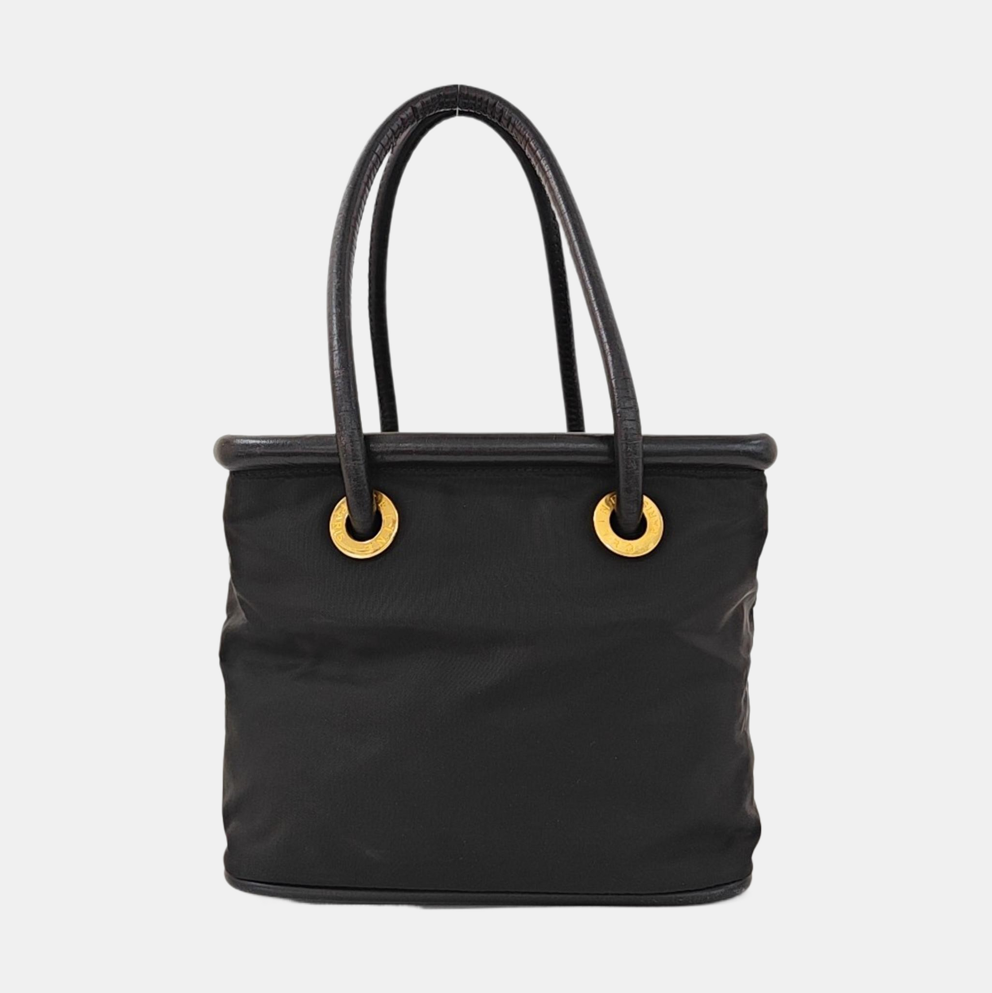 Nylon Tote Bag Black