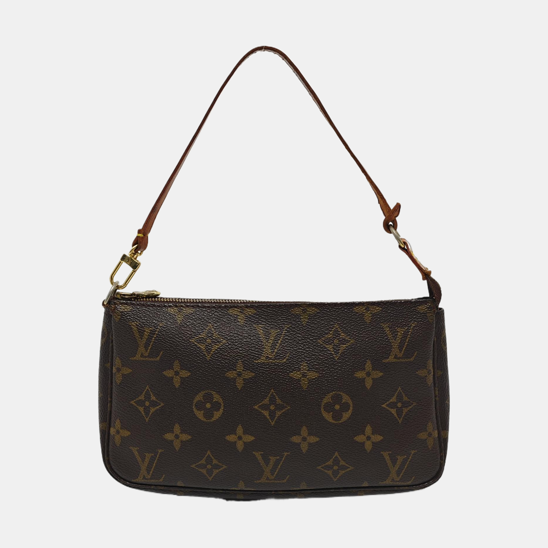 ACCESSOIRES Monogram Coated Canvas Brown