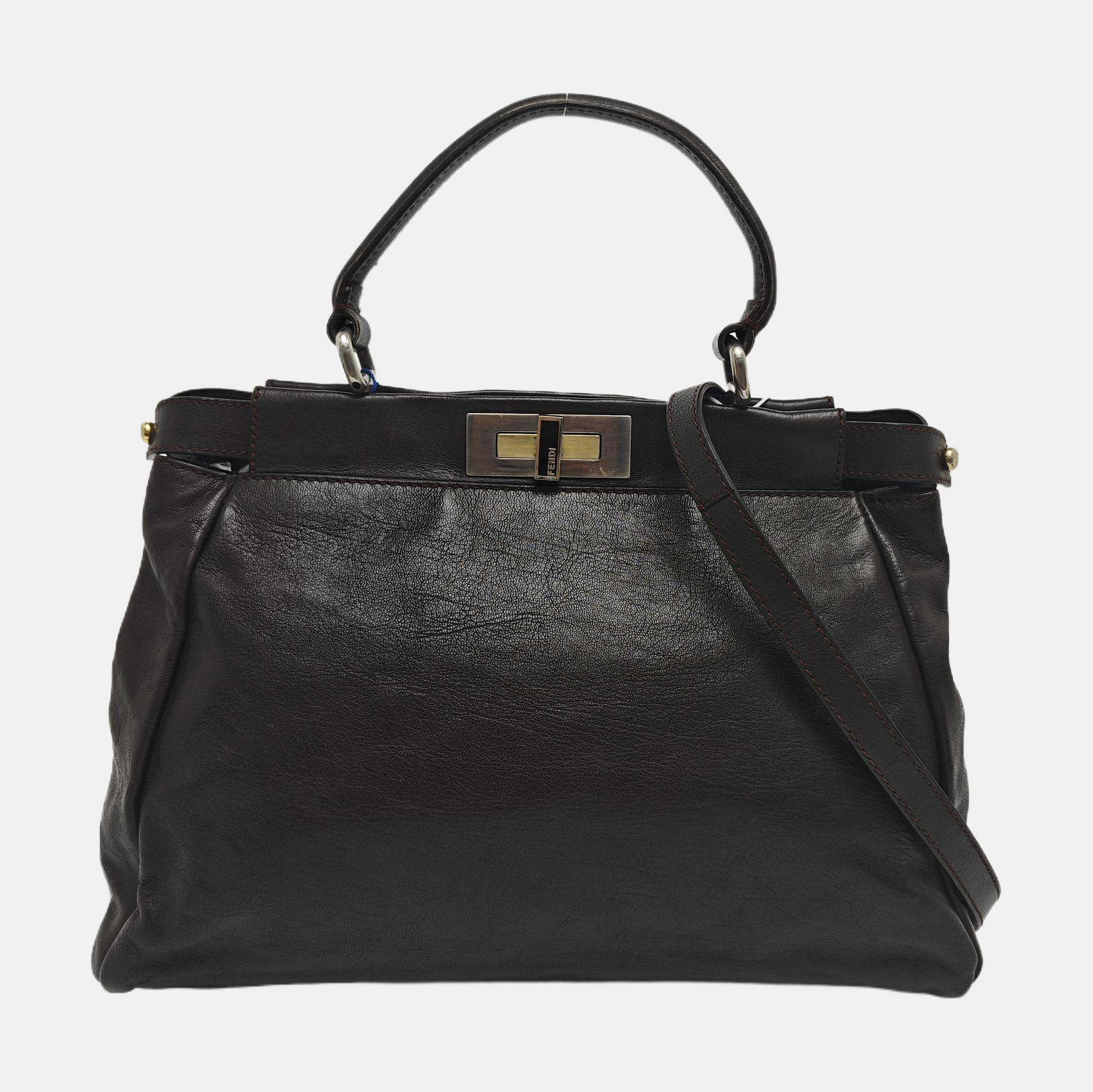 Peekaboo Medium Calfskin Brown