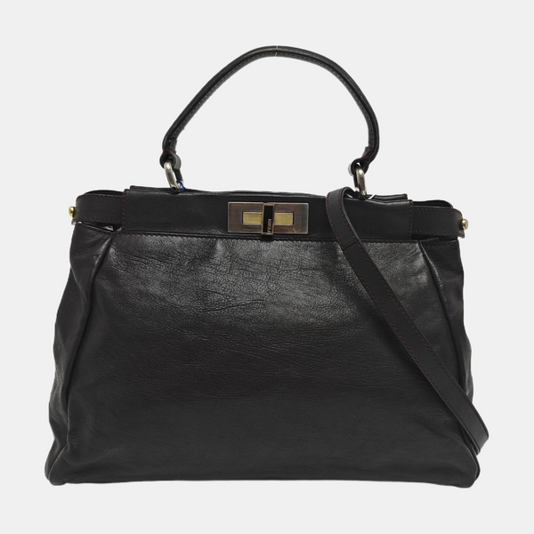Peekaboo Medium Calfskin Brown