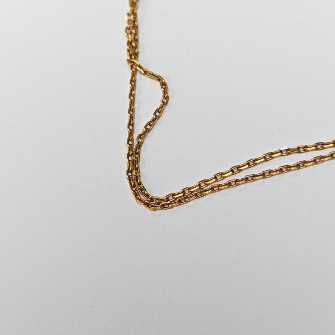 Pop H Metal Gold Necklace