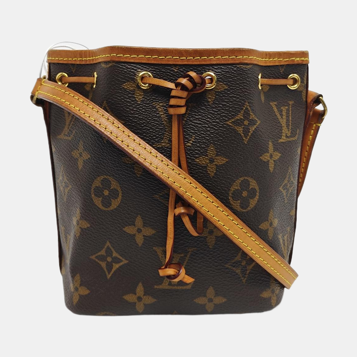 NÉONOÉ Nano Monogram Coated Canvas Brown