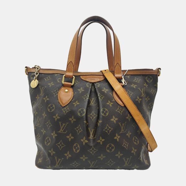 PALERMO PM Monogram Coated Canvas Brown