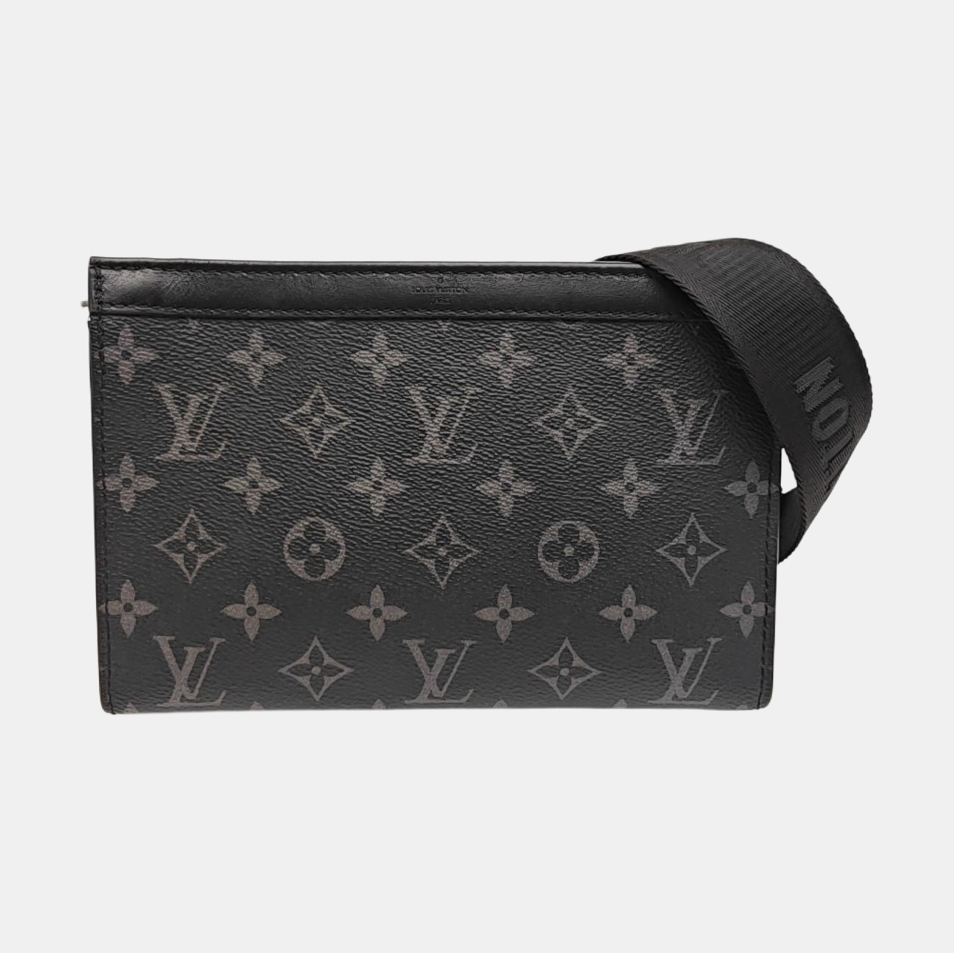 GASTON Monogram Coated Canvas Black