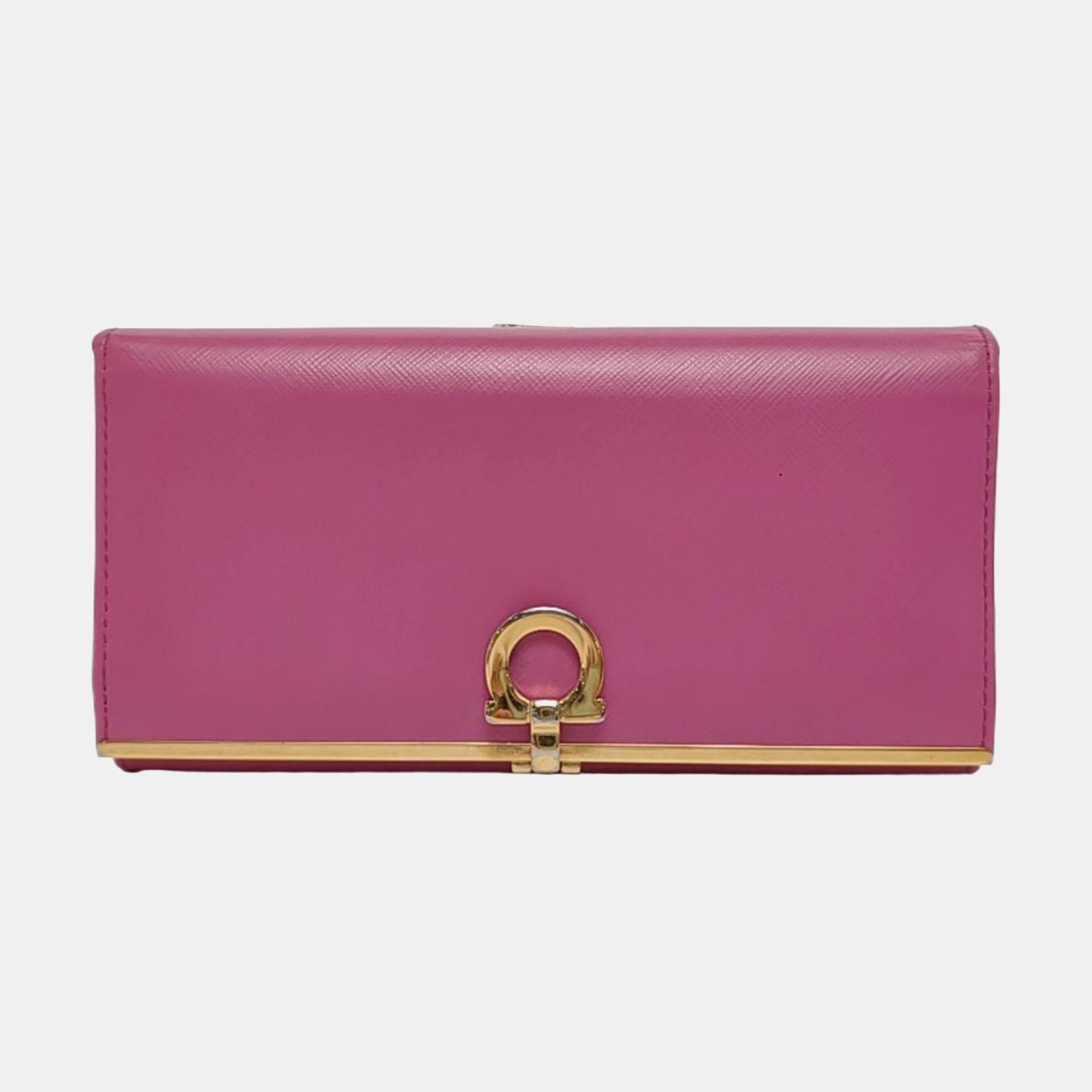 Gancio Calfskin Purple Wallet