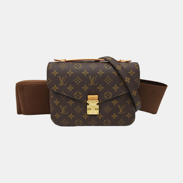 MÉTIS MM Monogram Coated Canvas Brown