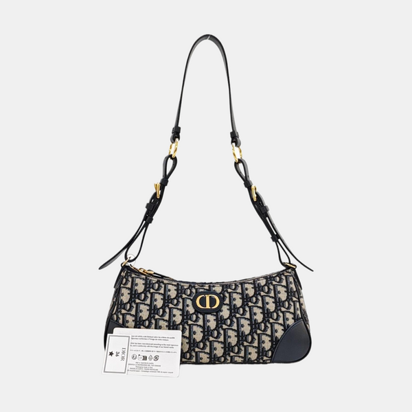 30 Montaigne Mini Oblique Canvas Beige