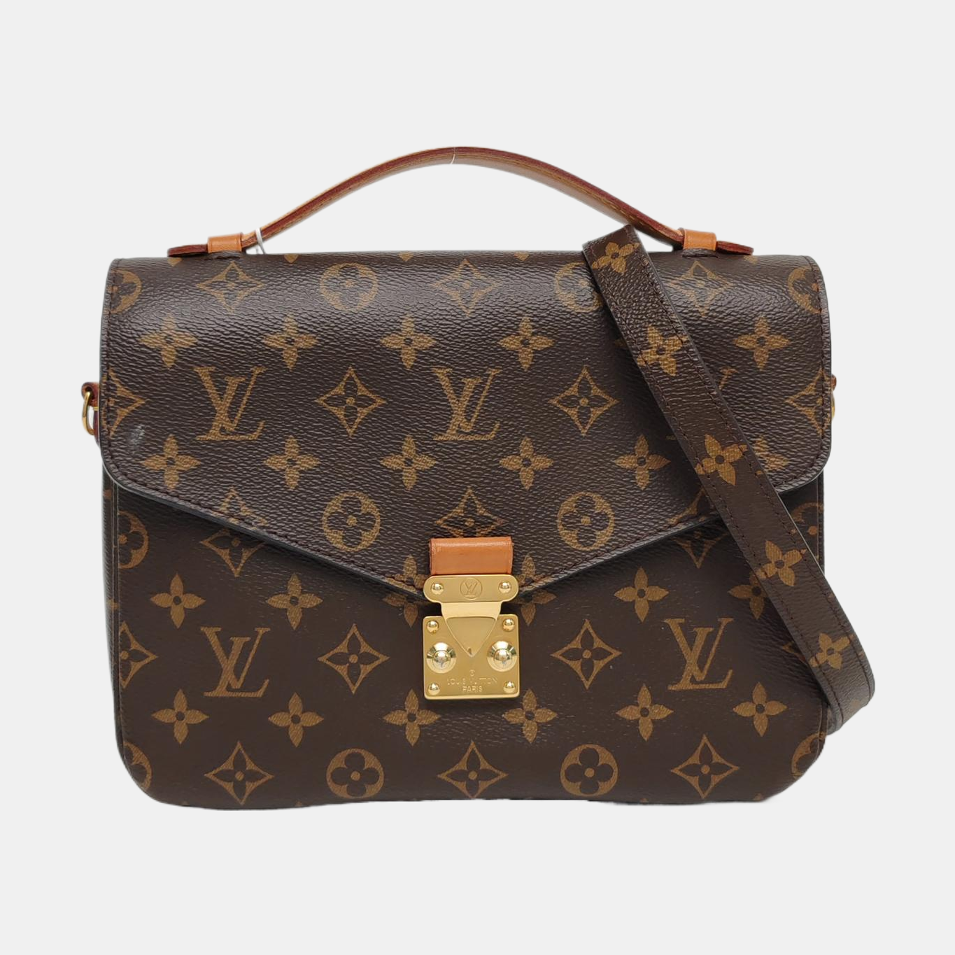 MÉTIS MM Monogram Coated Canvas Brown
