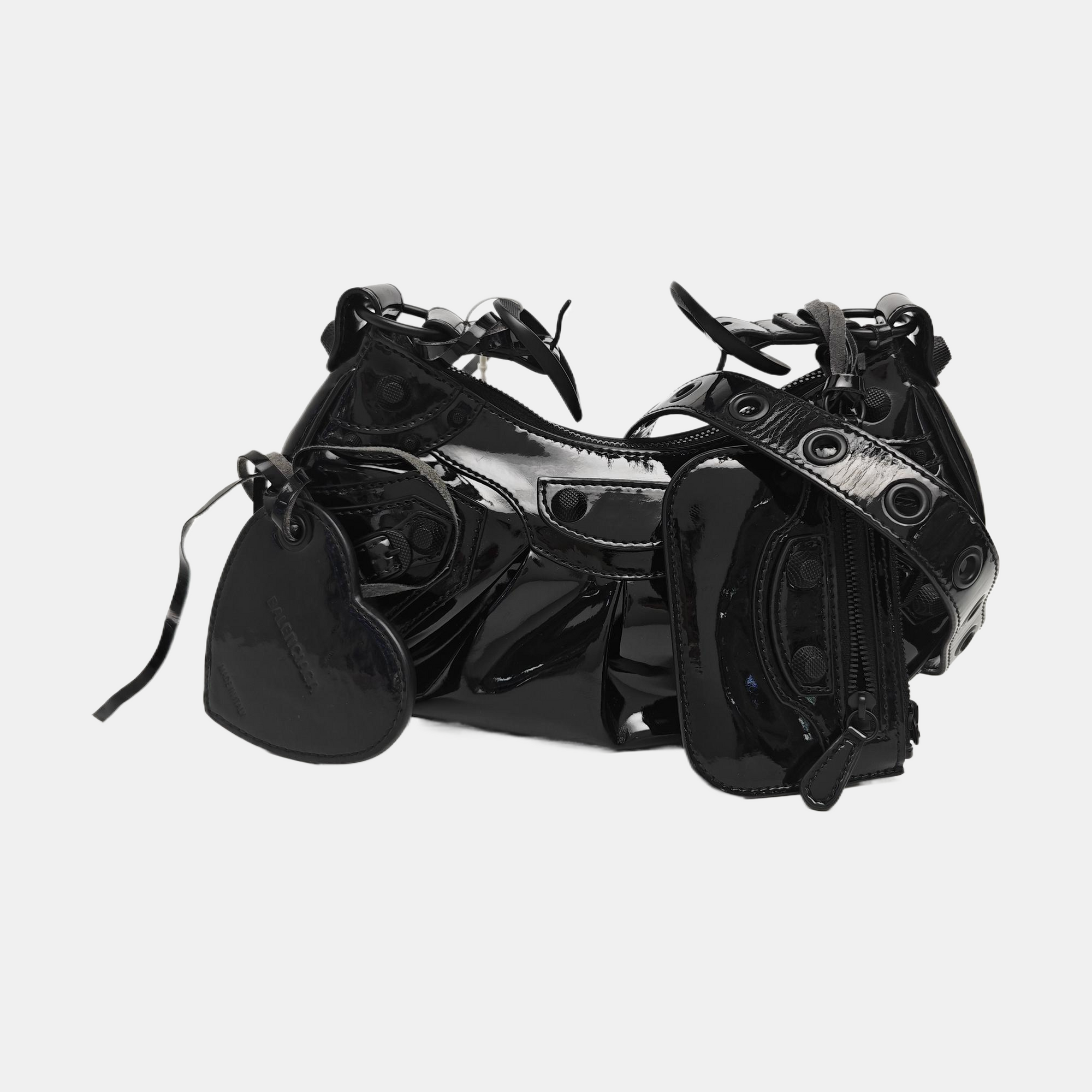 Le Cagole Small Patent Leather Black