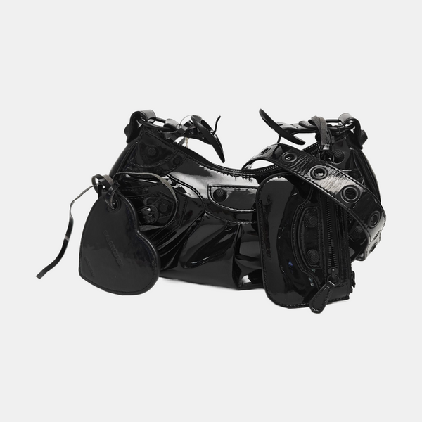 Le Cagole Small Patent Leather Black