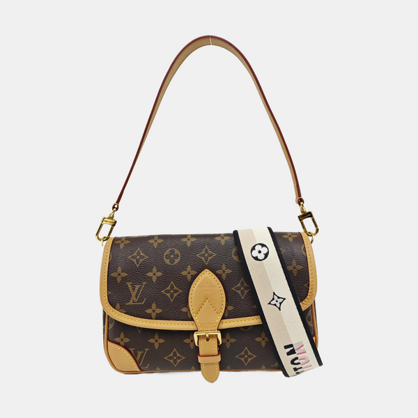 DIANE Monogram Coated Canvas Brown