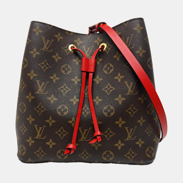 NÉONOÉ MM Monogram Coated Canvas Brown