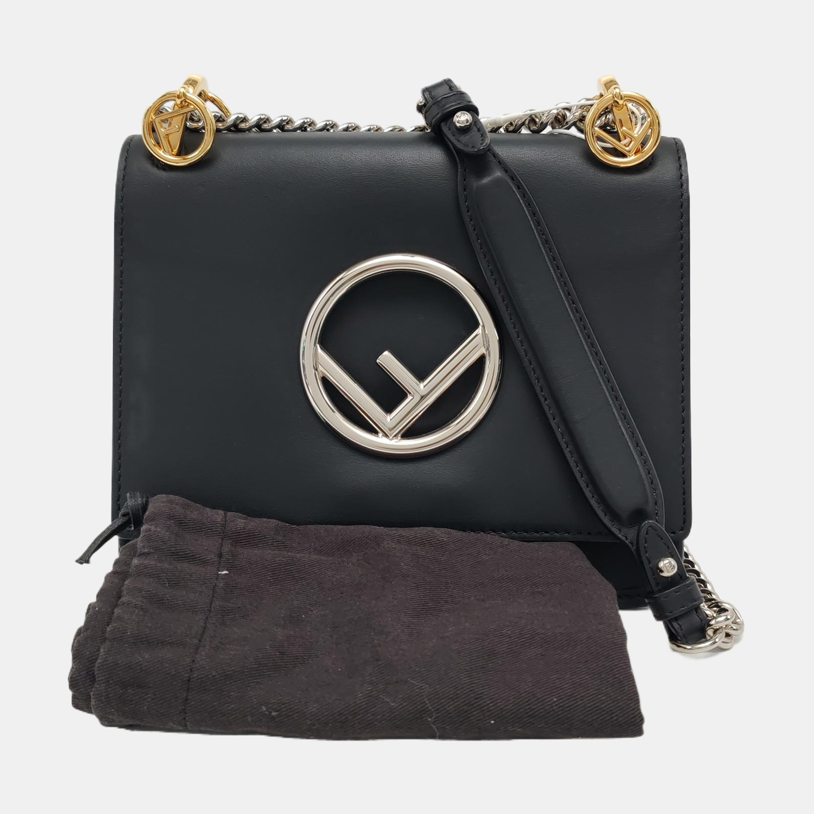 Kan I F Small Calfskin Black