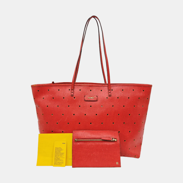 Calfskin Tote Bag Orange