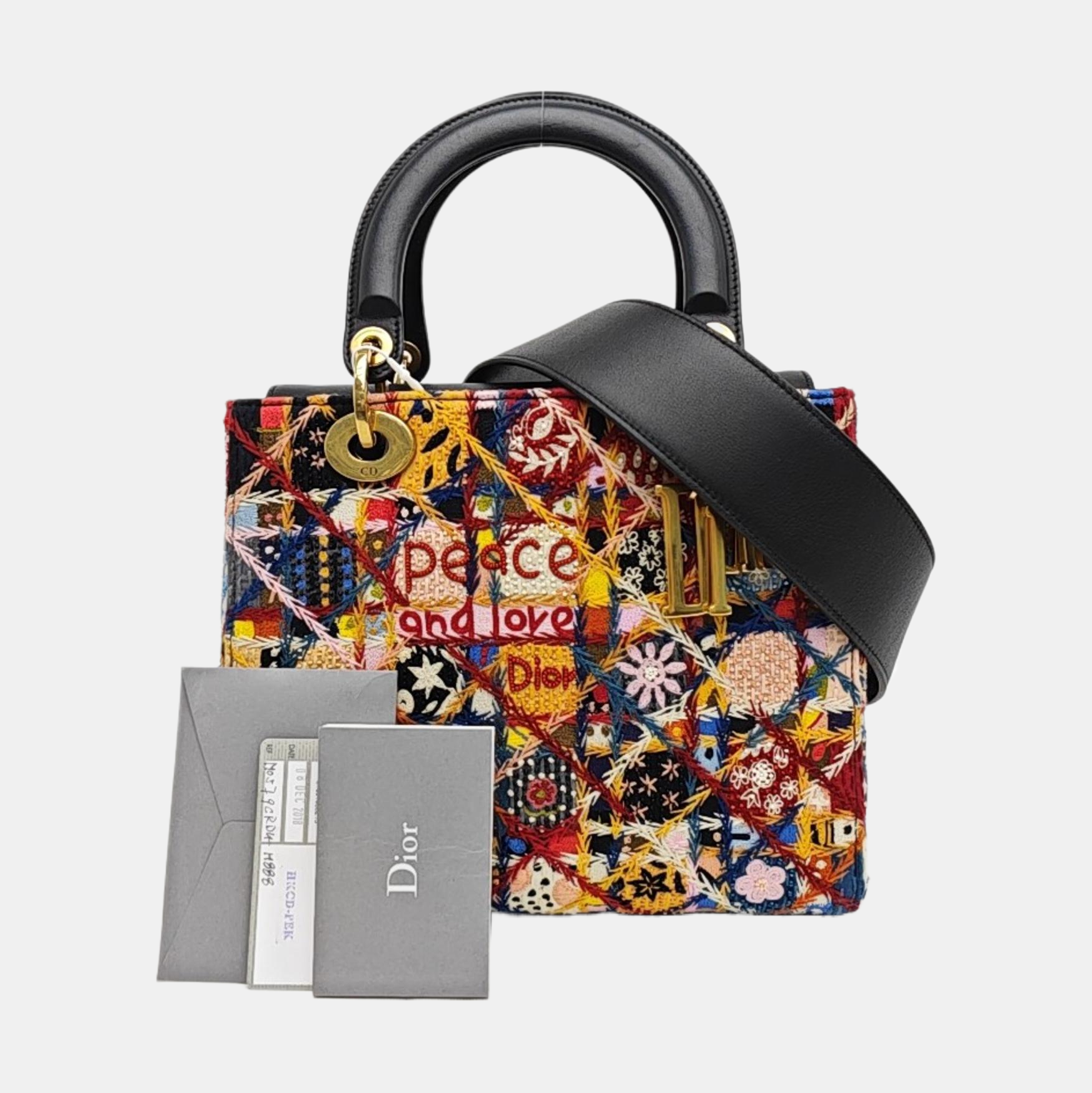Cannage Fabric Tote Bag Multicolor
