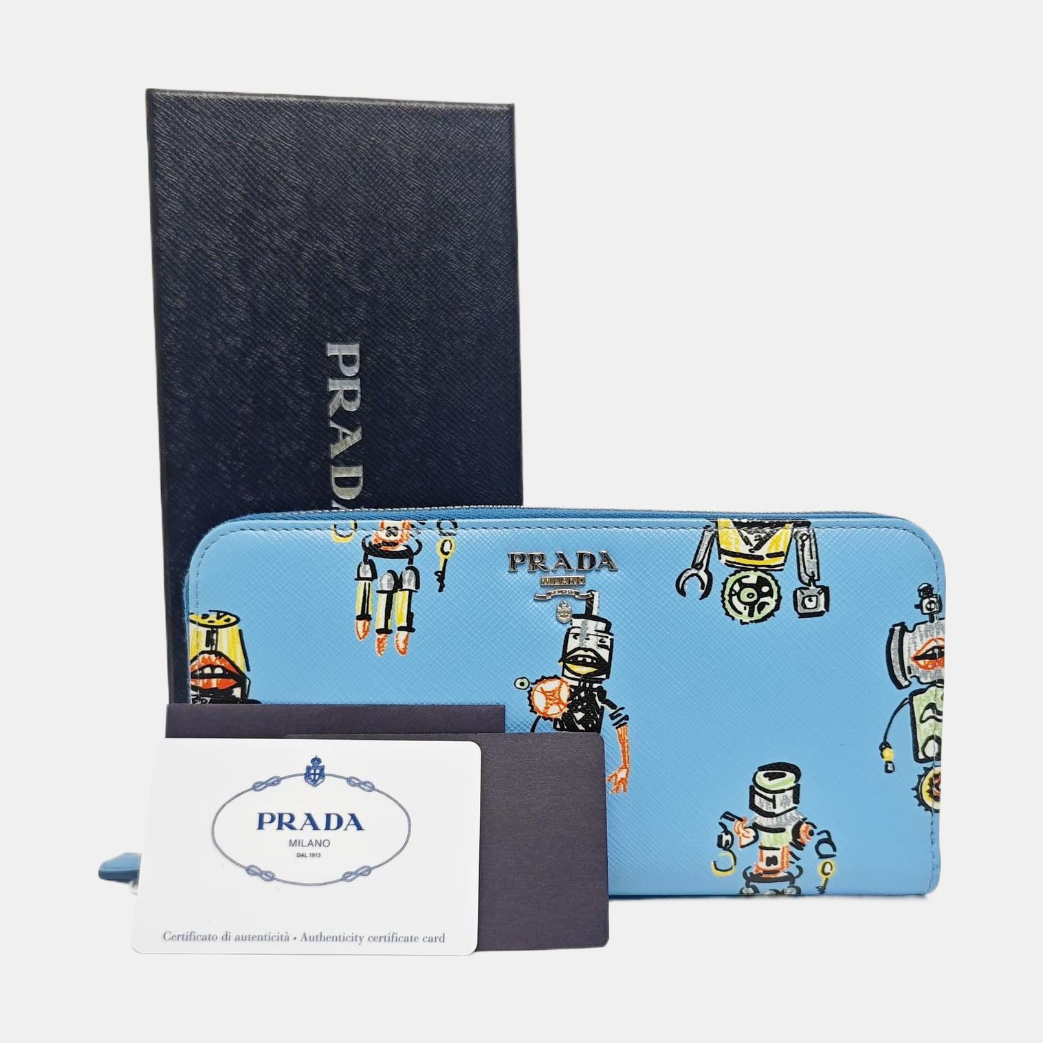 Calfskin Wallet Blue