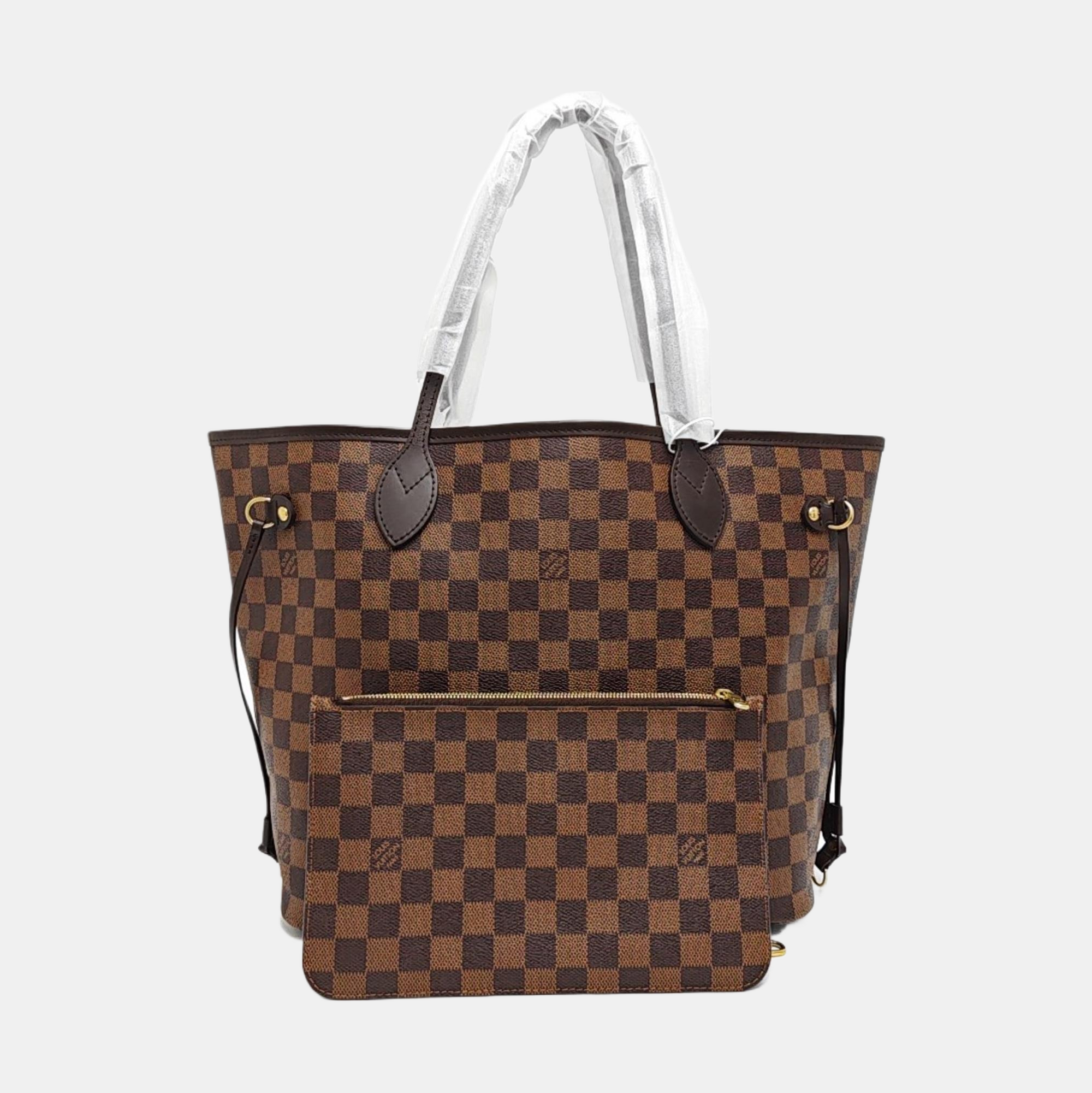 NEVERFULL MM Damier Ebene Coated Canvas Brown