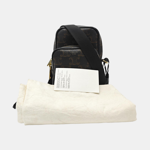 TRIOMPHE CANVAS Mini Coated Canvas Black