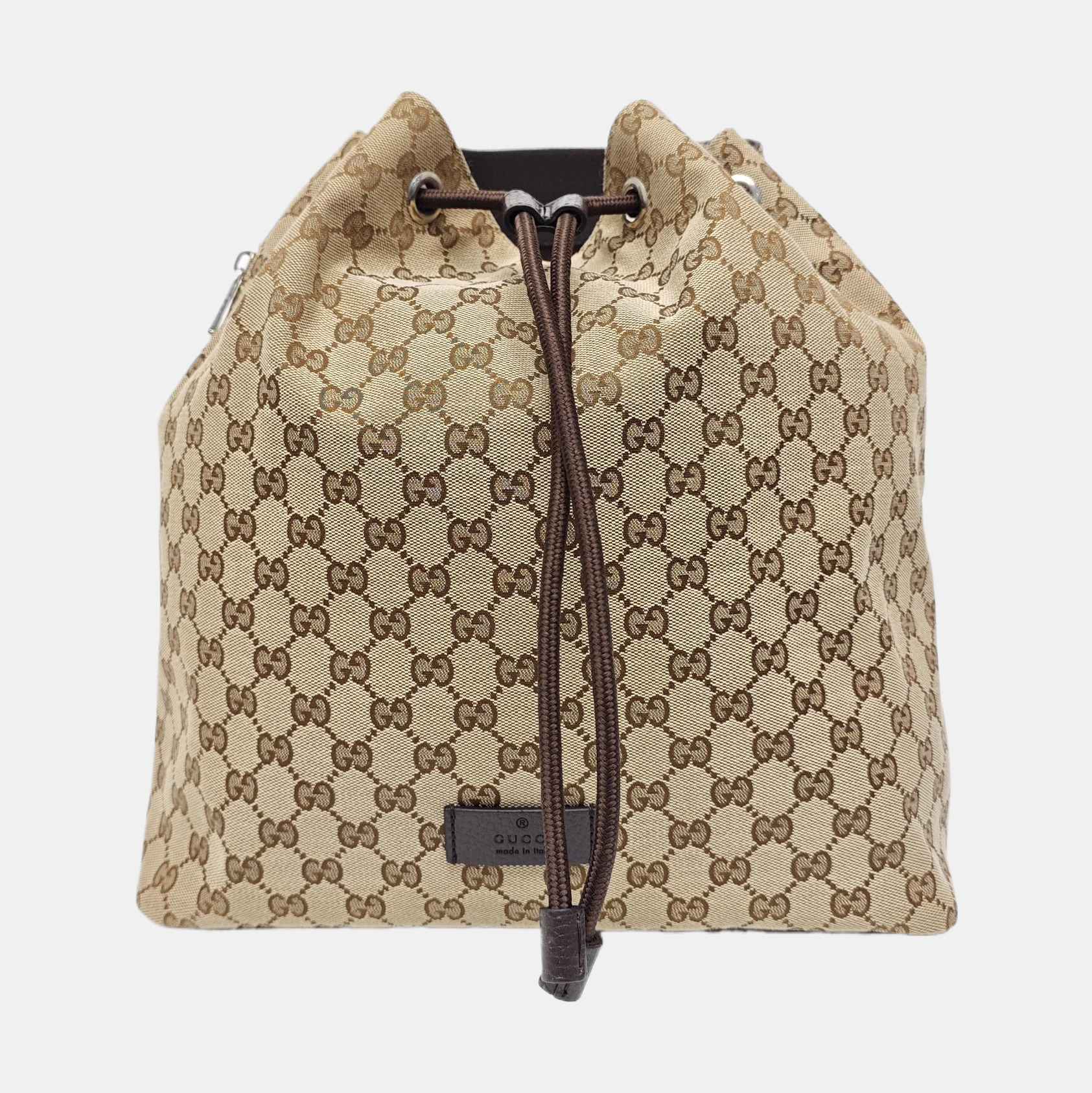 Monogram Canvas Backpack Beige