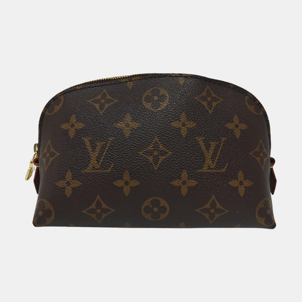 COSMETIC PM Monogram Coated Canvas Brown