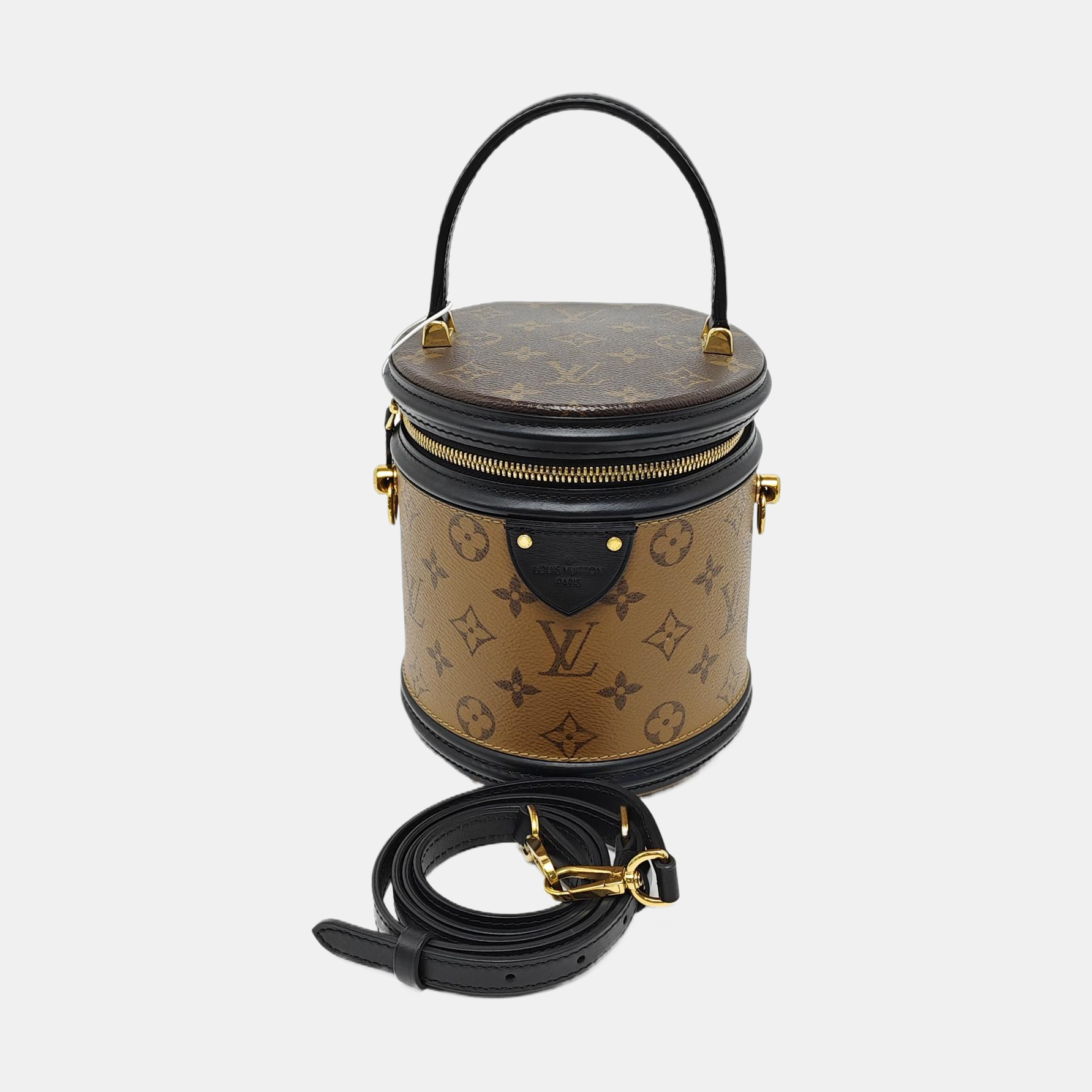CANNES PM Monogram Coated Canvas Brown