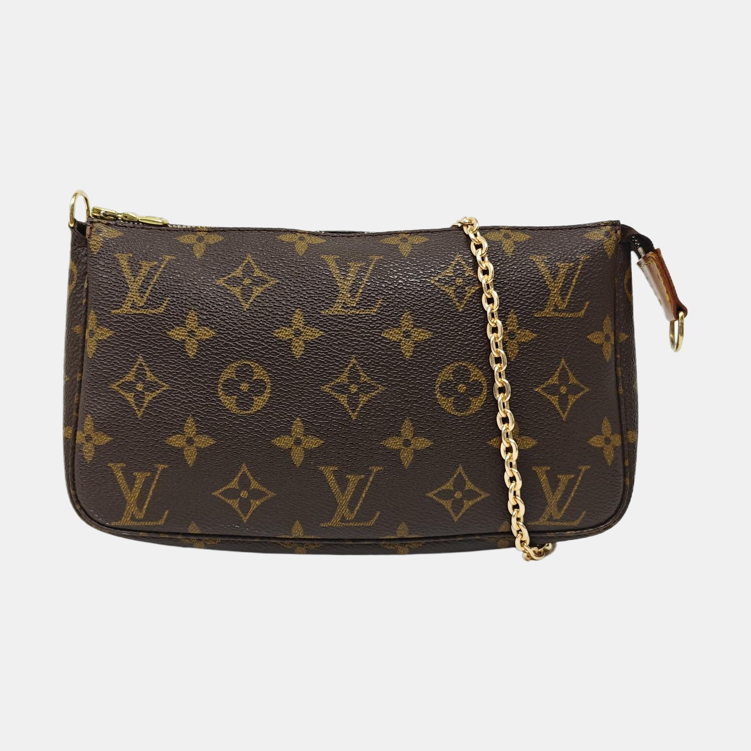 ACCESSOIRES Monogram Coated Canvas Brown