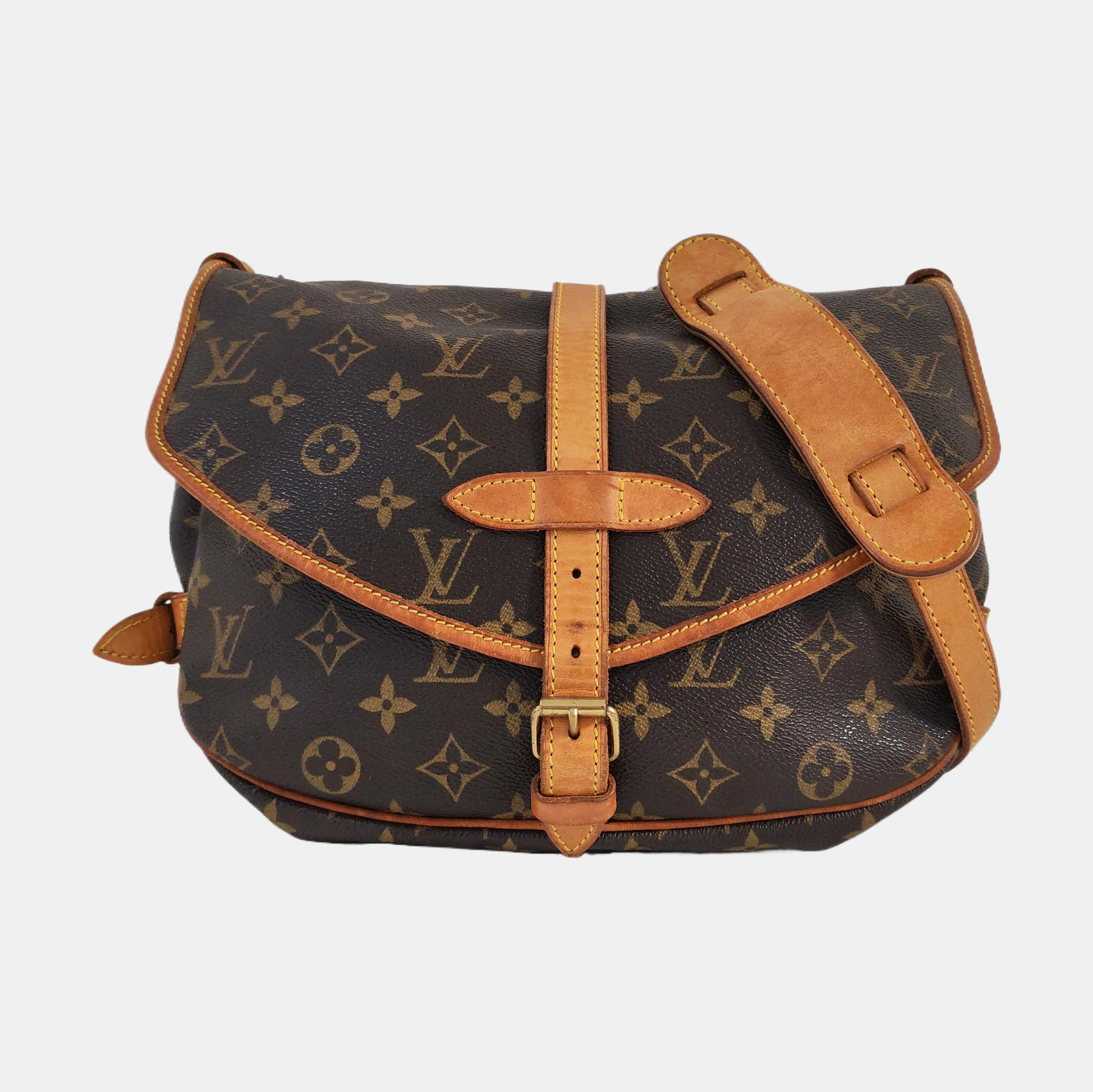 SAUMUR Monogram Coated Canvas Brown