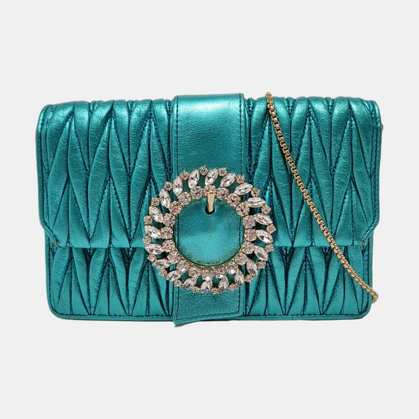 Matelassé Quilted Lambskin Blue