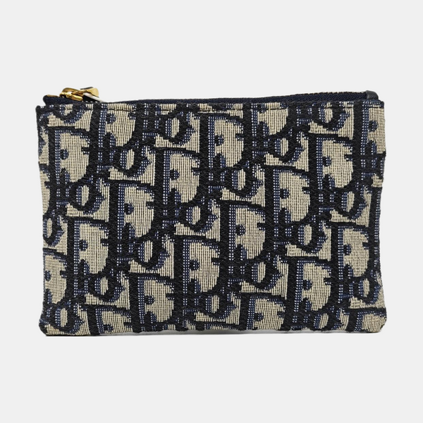 Oblique Canvas Wallet Blue