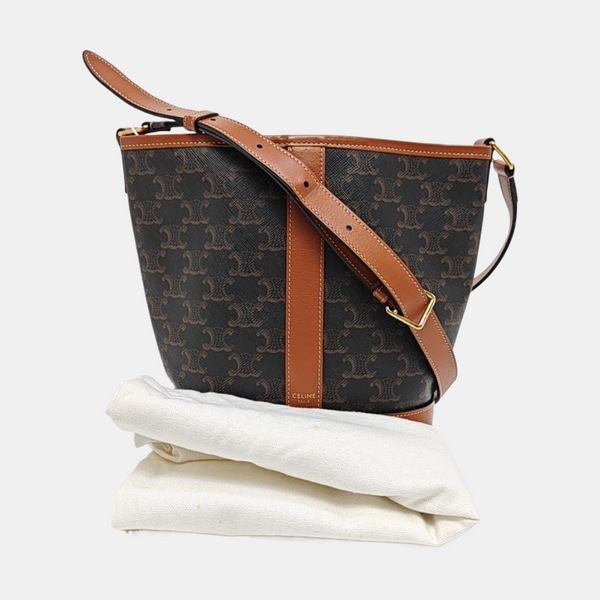 TRIOMPHE CANVAS Small Coated Canvas Brown
