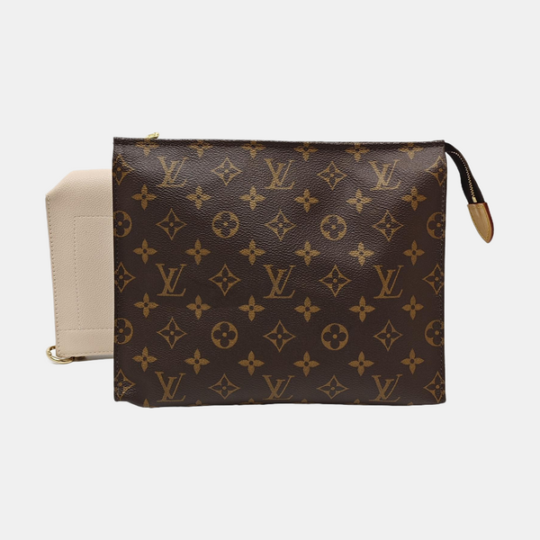 TOILET POCKET 26 Monogram Coated Canvas Brown