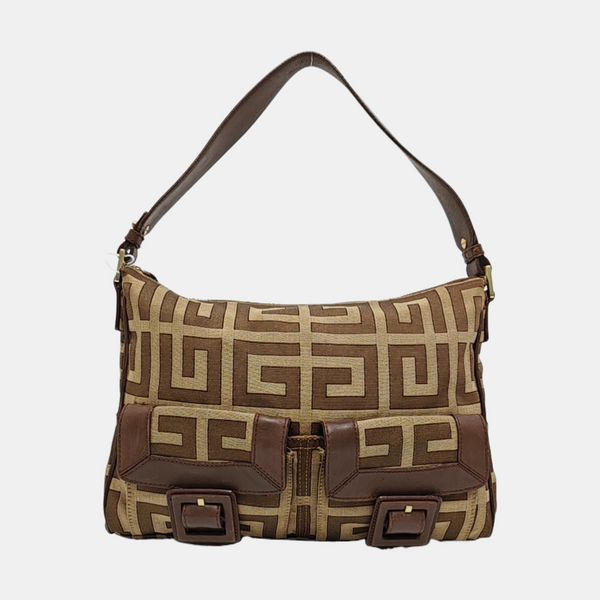 Canvas Shoulder Bag Brown