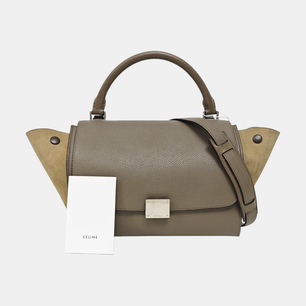 TRAPEZE Small Calfskin Gray