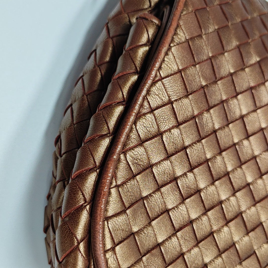 Lambskin Shoulder Bag Brown