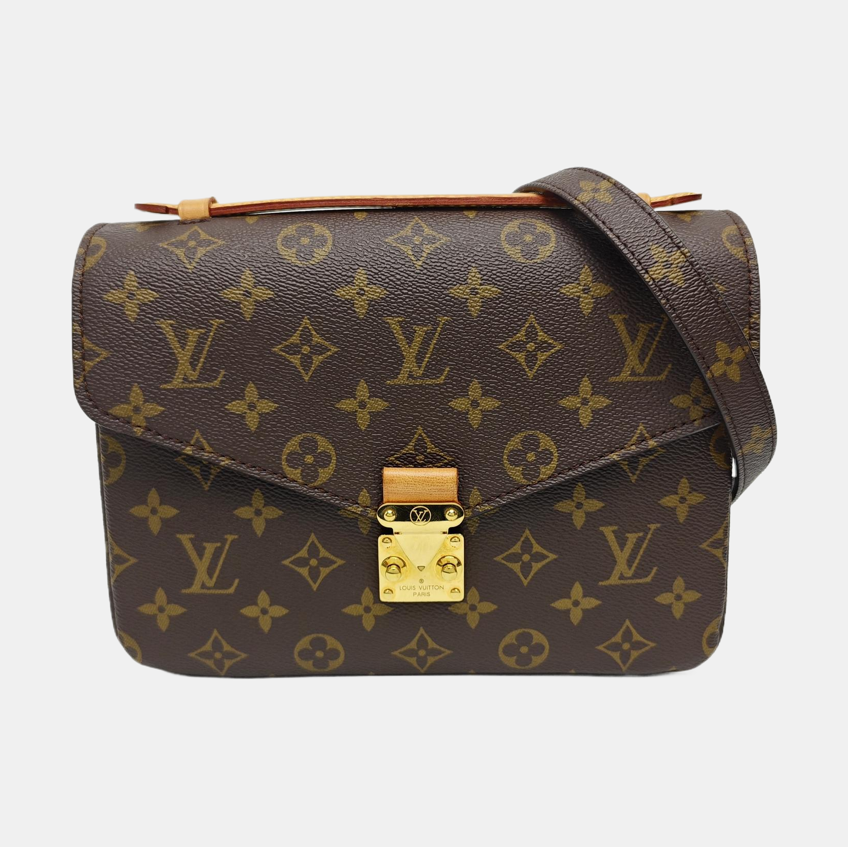 MÉTIS MM Monogram Coated Canvas Brown
