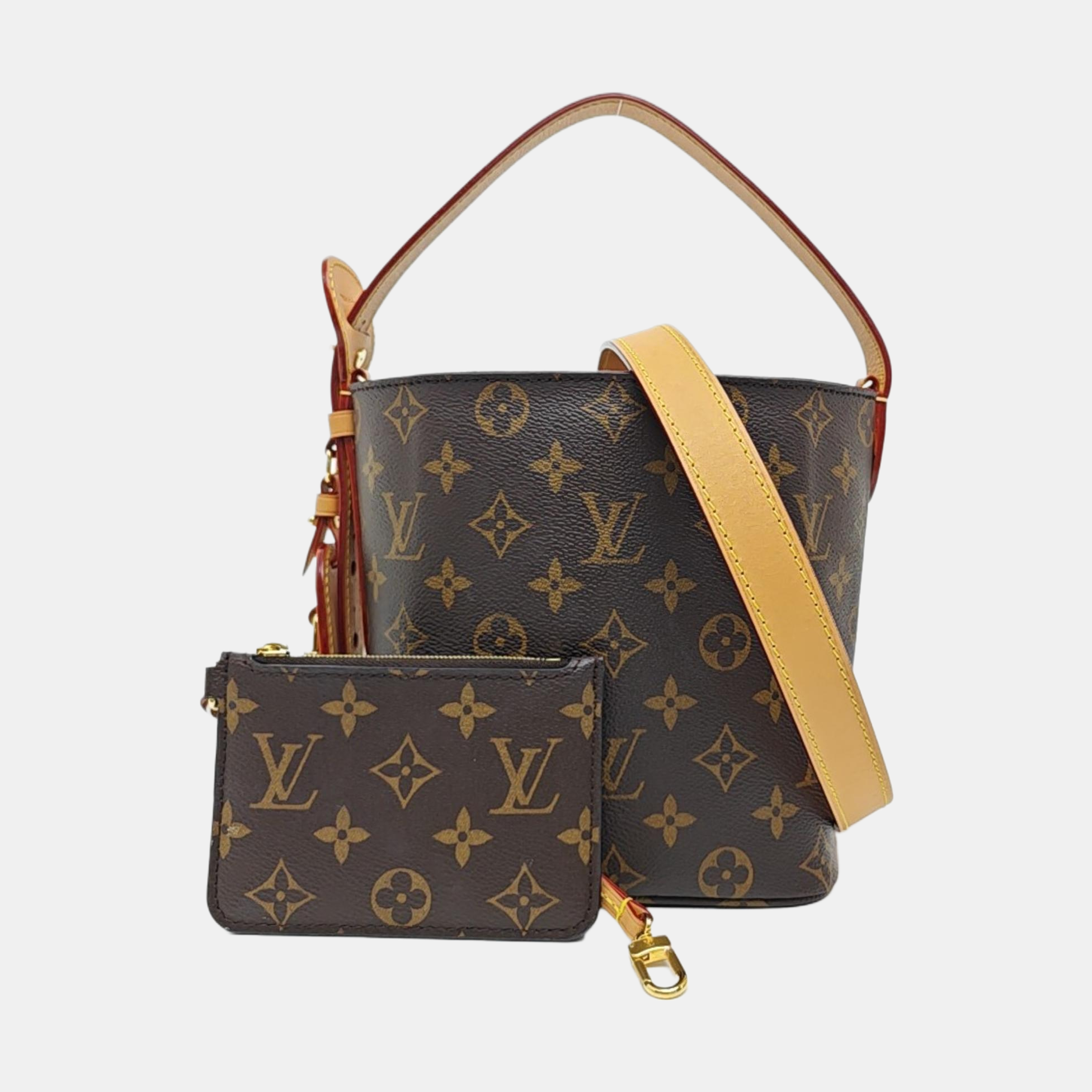 ALL IN Monogram Coated Canvas Brown
