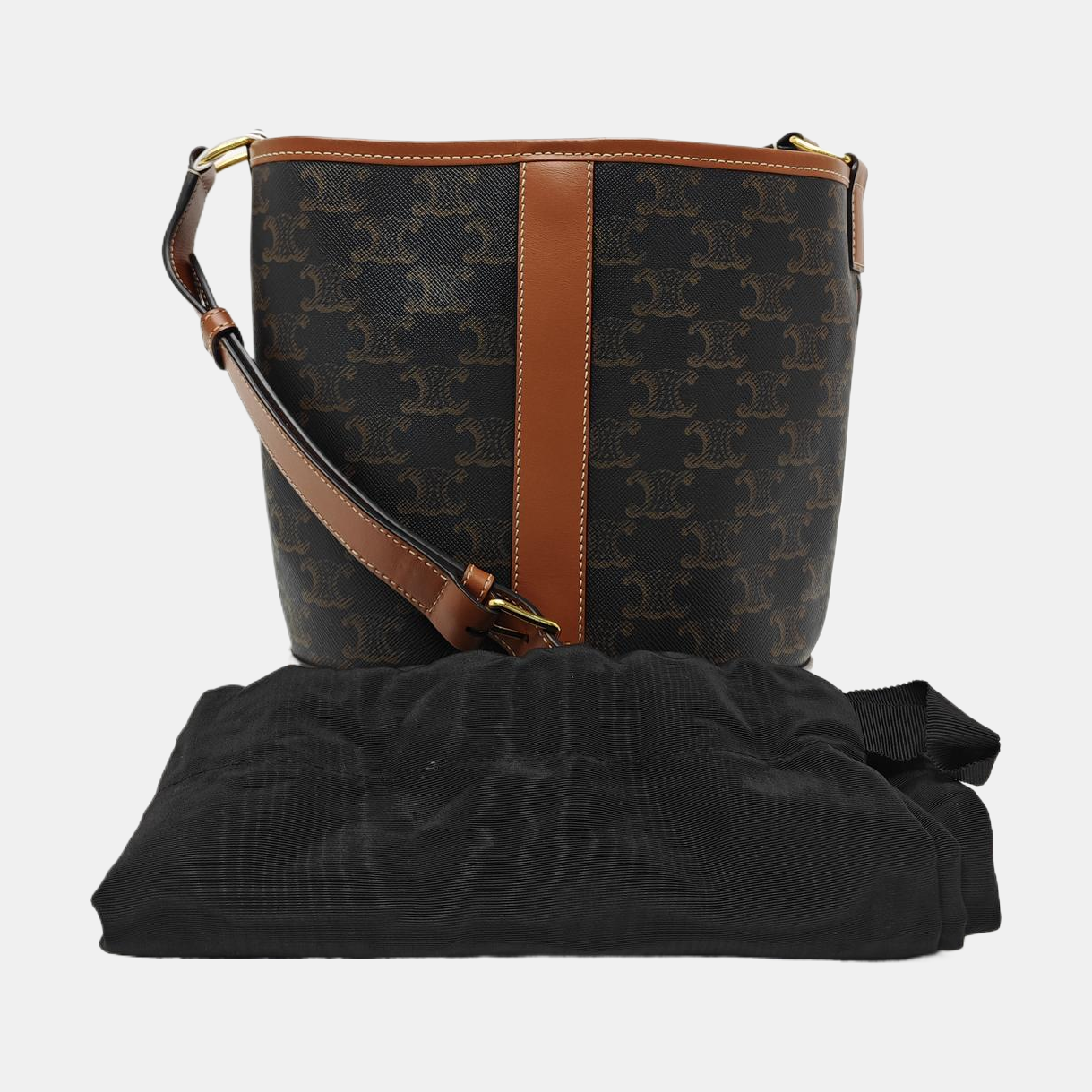 TRIOMPHE CANVAS Small Coated Canvas Brown