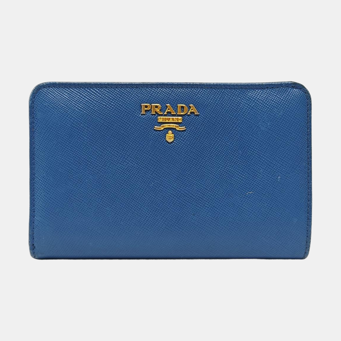 Saffiano Calfskin Card Holder Blue