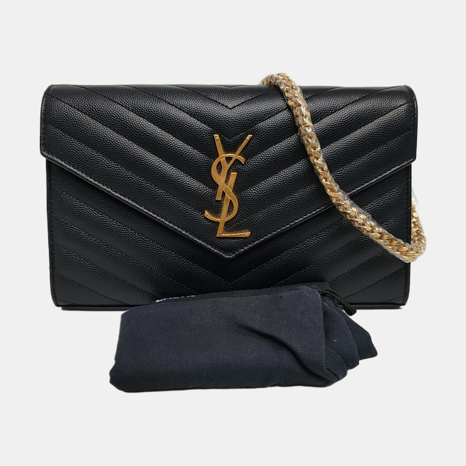 MONOGRAM Medium Quilted Calfskin Black