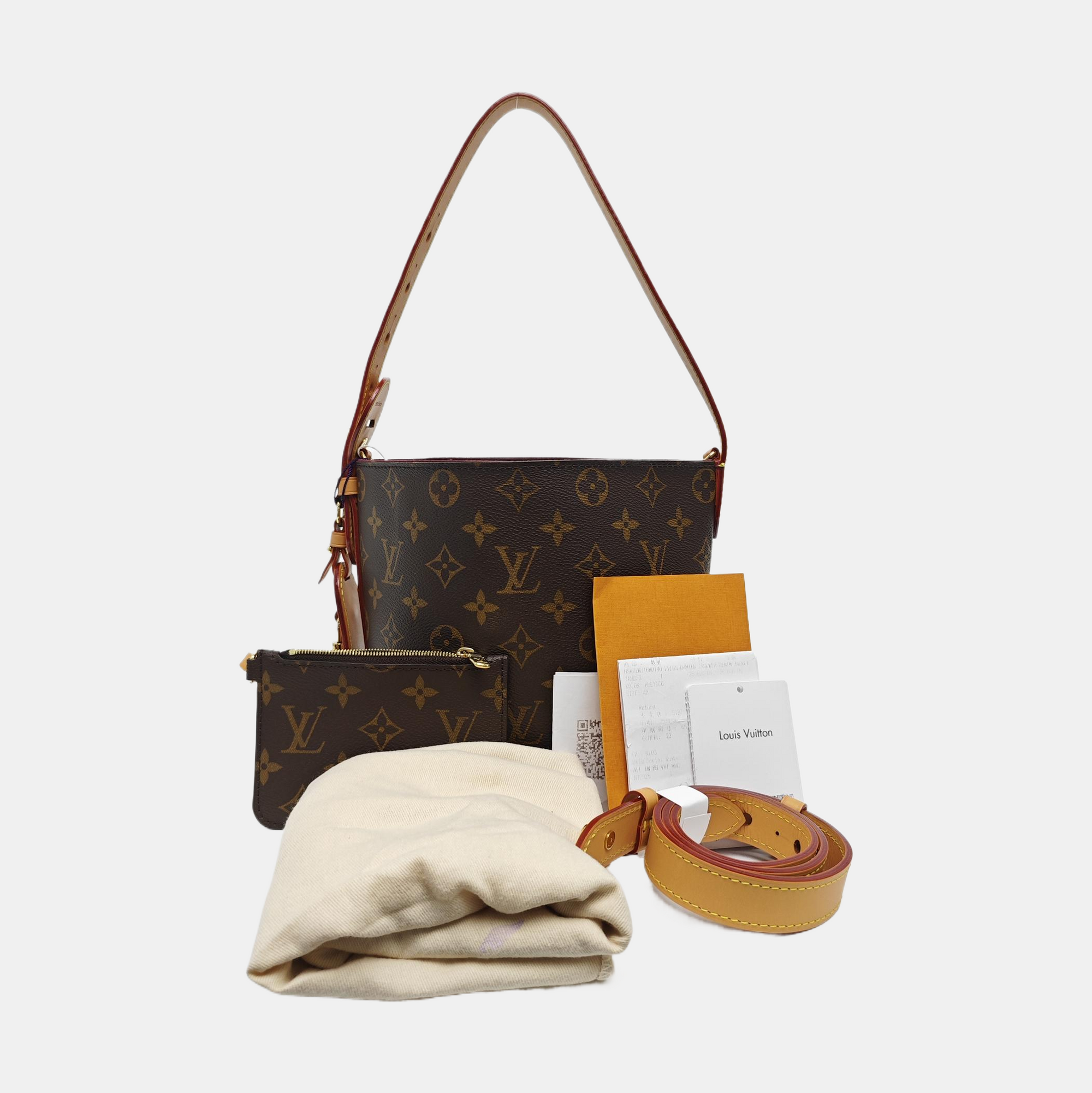 ALL IN Monogram Coated Canvas Brown