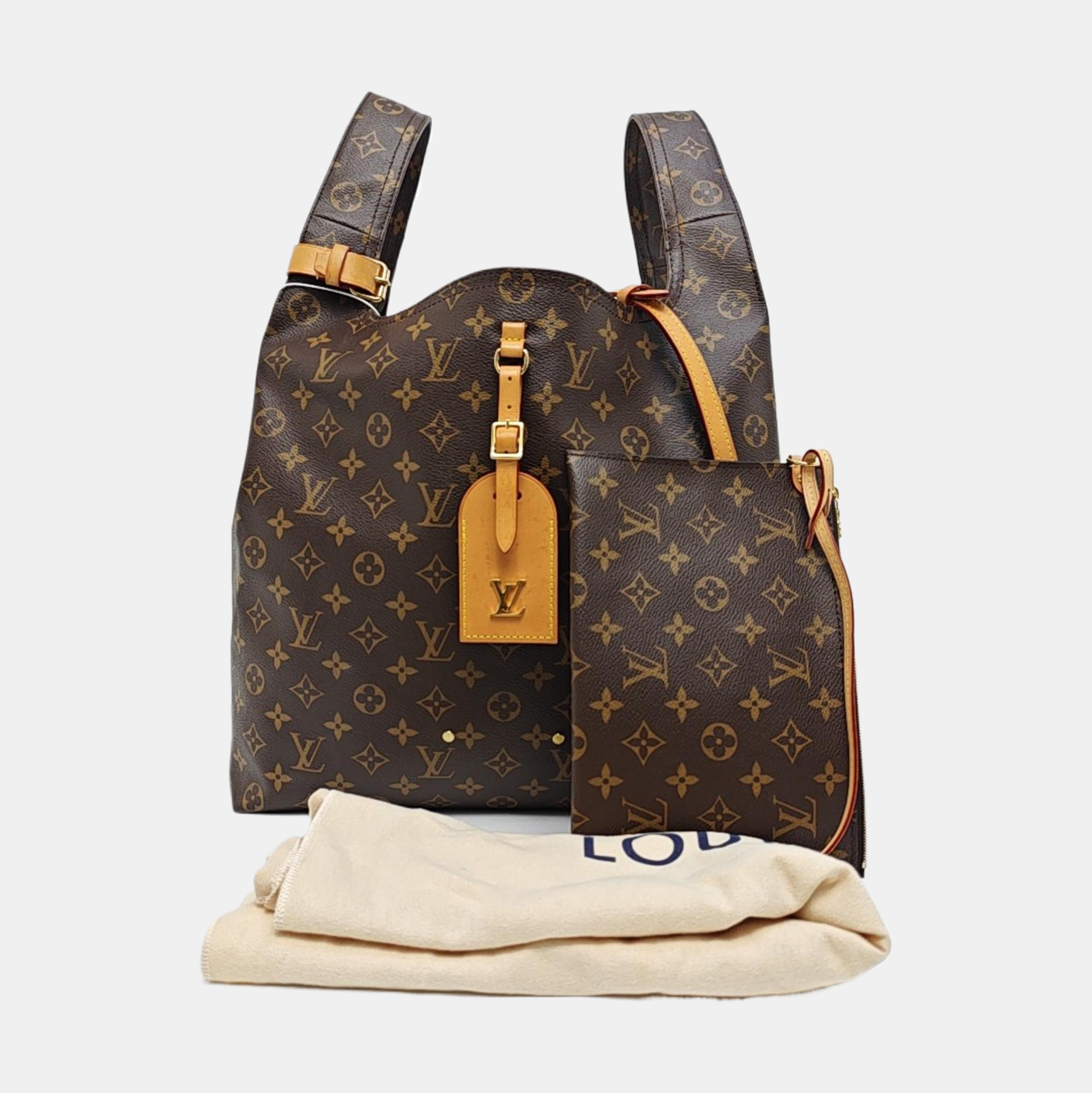 ATLANTIS Monogram Coated Canvas Brown