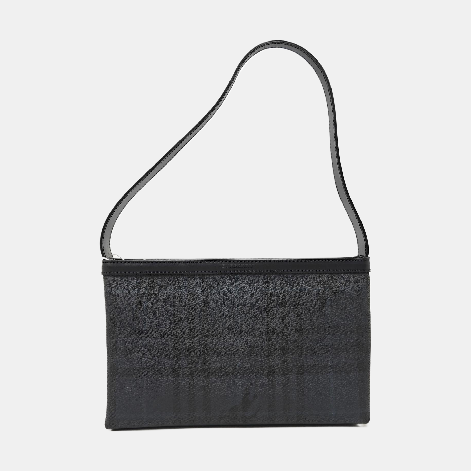 Coated Canvas Shoulder Bag Blue