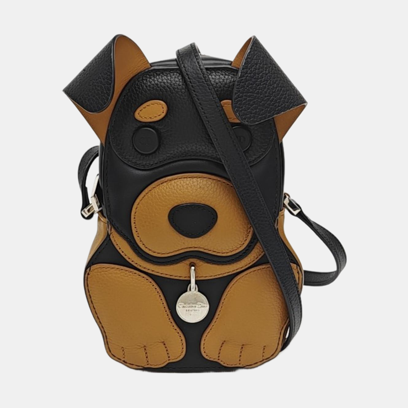 Calfskin Shoulder Bag Mini Brown