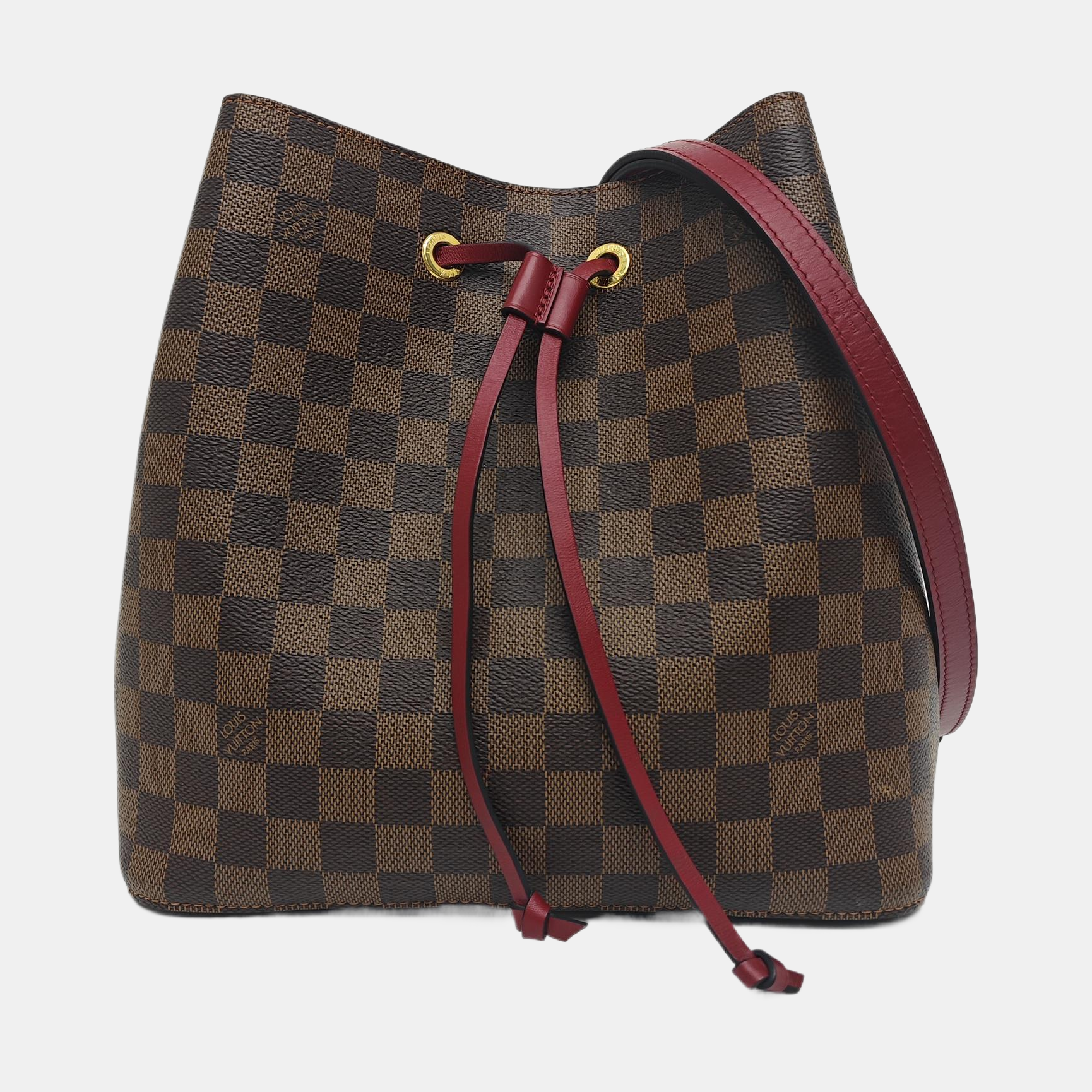 NÉONOÉ MM Damier Ebene Coated Canvas Brown