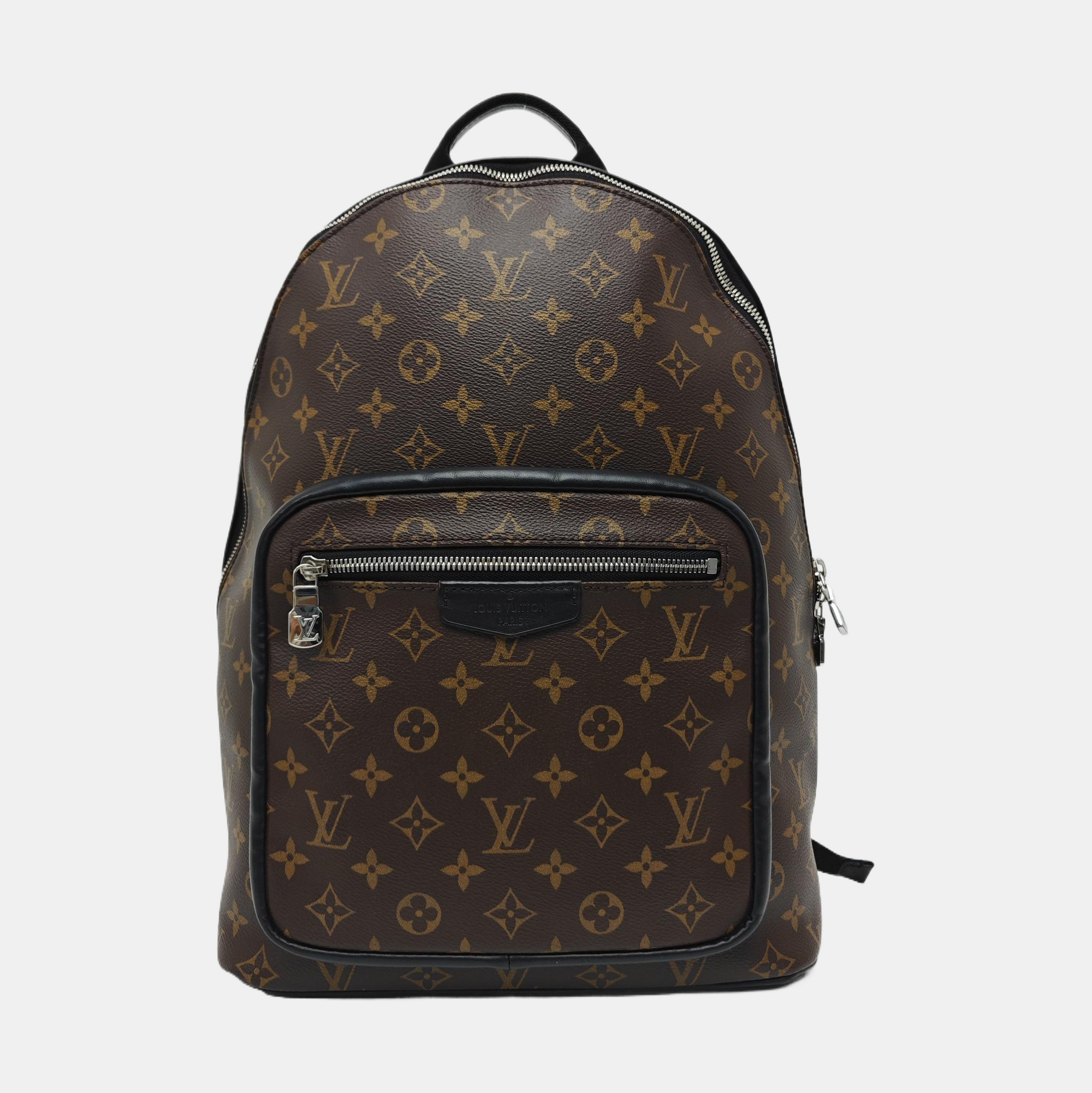 JOSH Monogram Coated Canvas Brown
