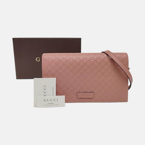 Microguccissima Monogram Calfskin Pink